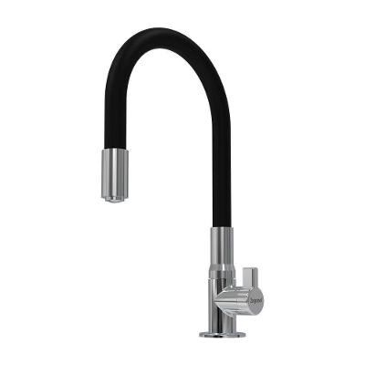 Torneira Zagonel Motion Flexível De Bancada Preta