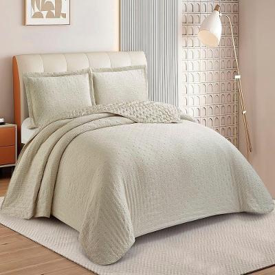 Kit Cobre Leito Colcha Anarruga 3 Peças Casal 220x240cm Fendi Sonhare