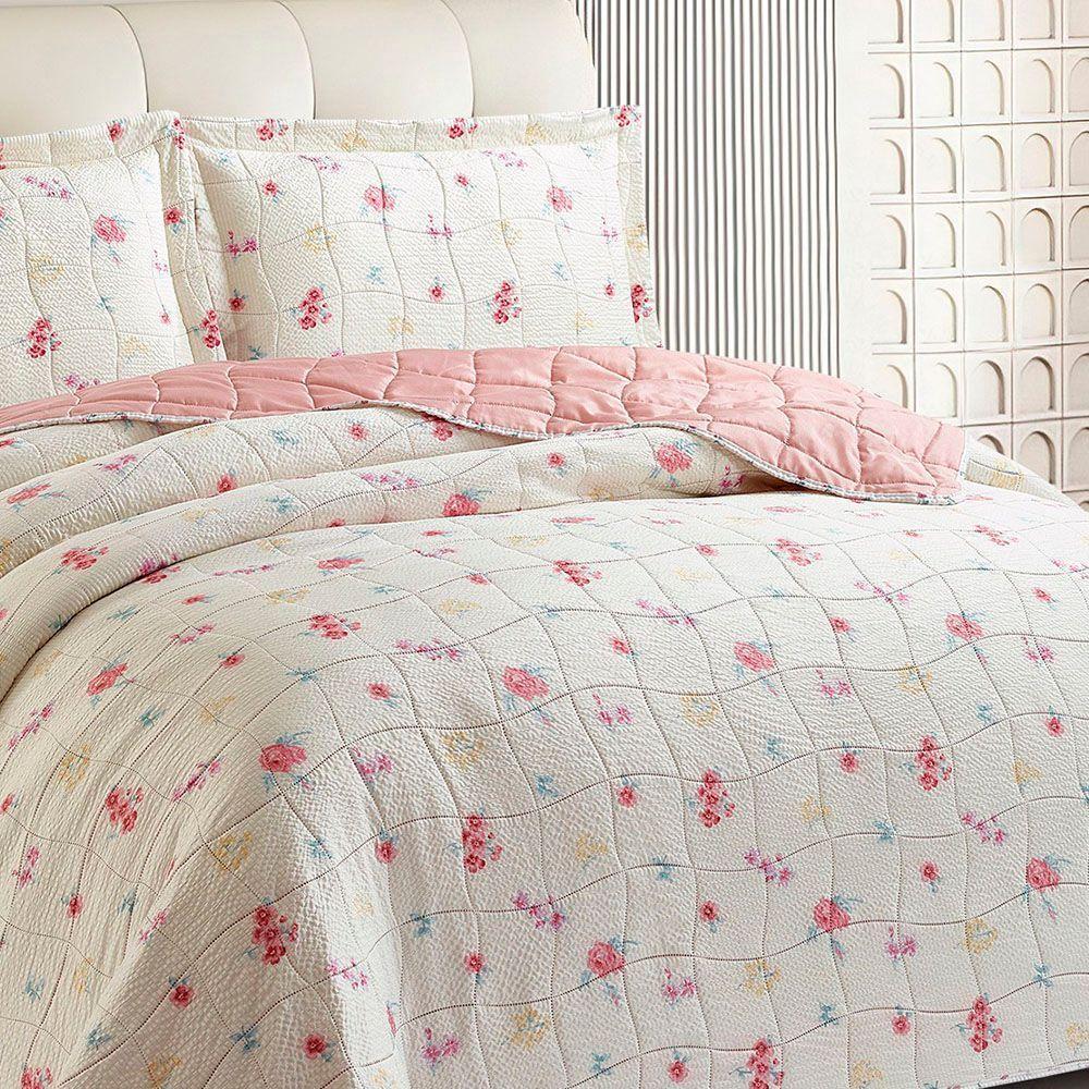 Kit Cobre Leito Colcha Anarruga 3 Peças Casal 220x240cm Oasis Sonhare - 3