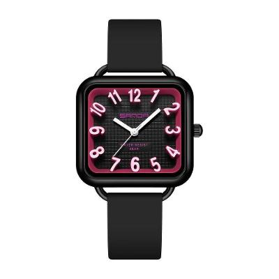 Relógio Sanda Para Homens E Mulheres - Movimento A Quartzo Estiloso Vermelho