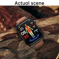 Relógio Ecg + Ppg , Sangue, Glicose, Pressão, Oxigênio, Smartwatch, 1,9 Vermelho - 3