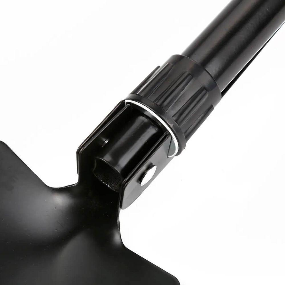 Mini Pá Enxada Dobrável Multifuncional 3 Em 1 Com Bússola - 6