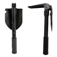 Mini Pá Enxada Dobrável Multifuncional 3 Em 1 Com Bússola - 3