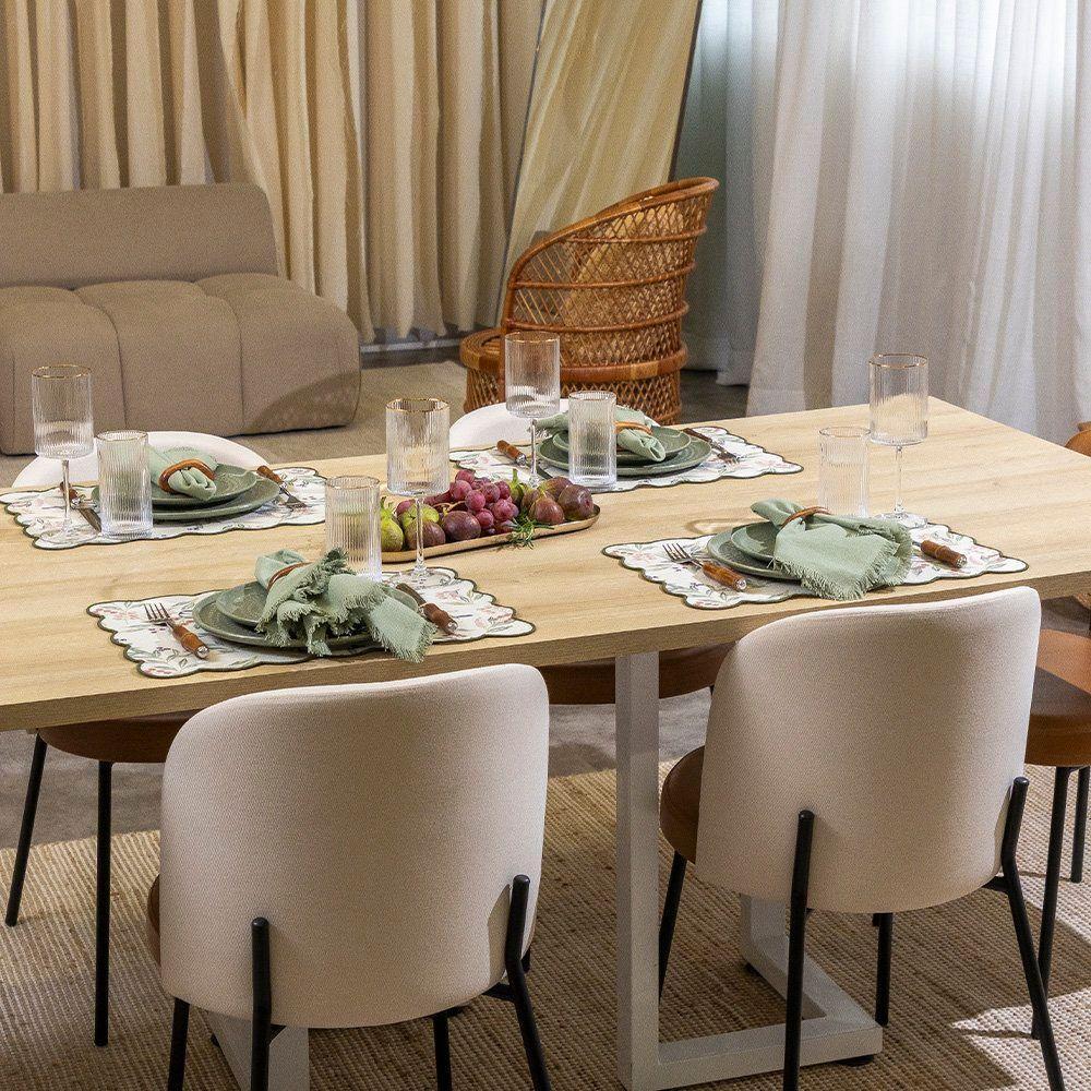 Jogo Americano Copa E Cia 4 Peças Fiorelle Pássaros - 4