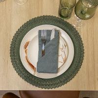 Jogo Americano Copa E Cia 4 Peças Lace Olive - 2