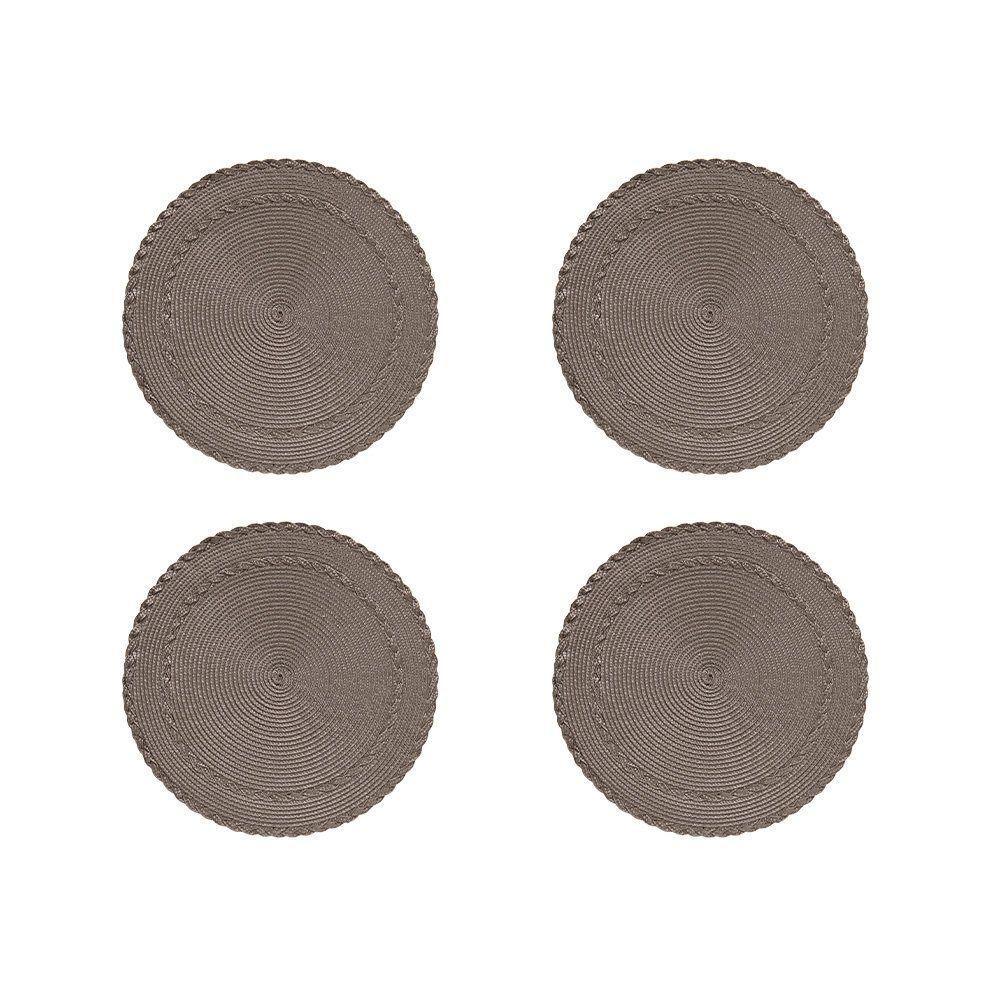 Jogo Americano Copa E Cia 4 Peças Trance Taupe - 1