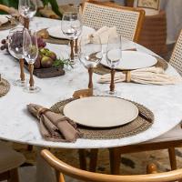 Jogo Americano Copa E Cia 4 Peças Trance Taupe - 2