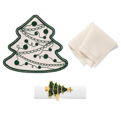 Kit Mesa Posta Copa E Cia 2 Lugares árvore De Natal