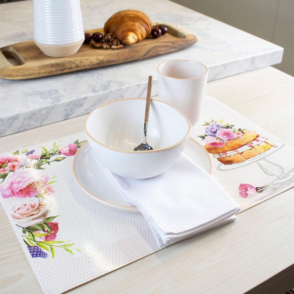 Jogo Americano Copa E Cia 6 Peças Pvc Print Naked Cake - 2