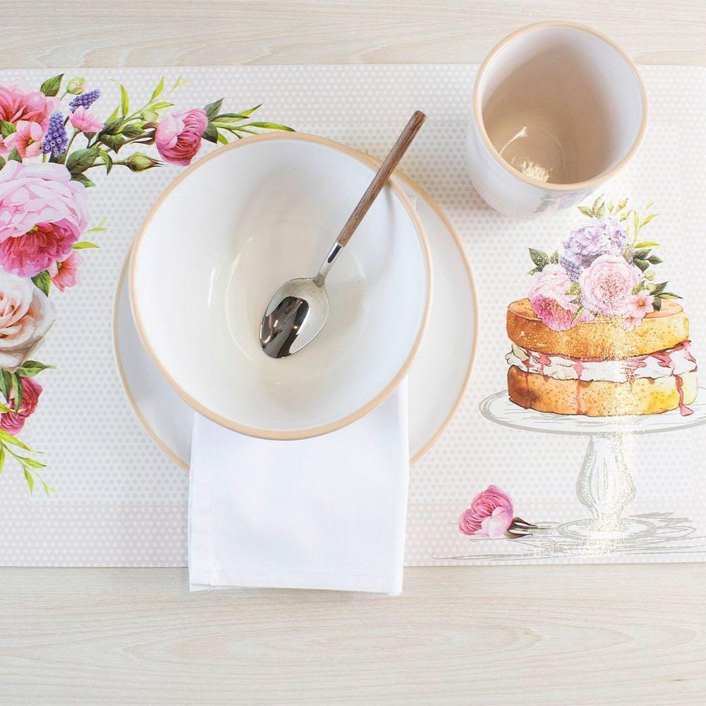 Jogo Americano Copa E Cia 6 Peças Pvc Print Naked Cake - 3