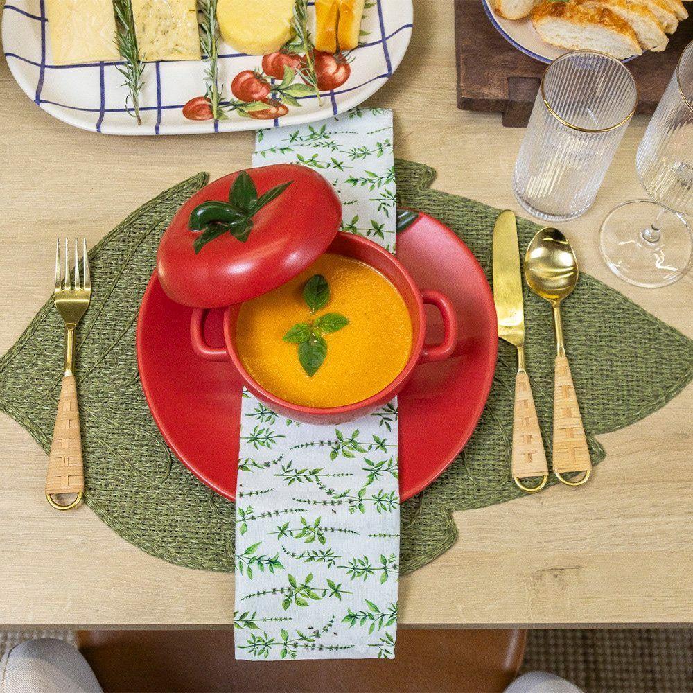 Prato Raso Copa E Cia Aquarelle Em Cerâmica Pomodoro - 4