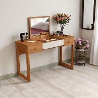 Escrivaninha Penteadeira Com Espelho Multiuso Luanda Fenix Nature/offwhite/nat - 1