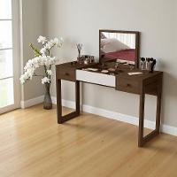 Escrivaninha Penteadeira Com Espelho Multiuso Luanda Fenix Legno/offwhite/legno - 2