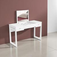 Escrivaninha Penteadeira Com Espelho Multiuso Luanda Fenix Branco