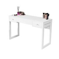 Escrivaninha Penteadeira Com Espelho Multiuso Luanda Fenix Branco - 7