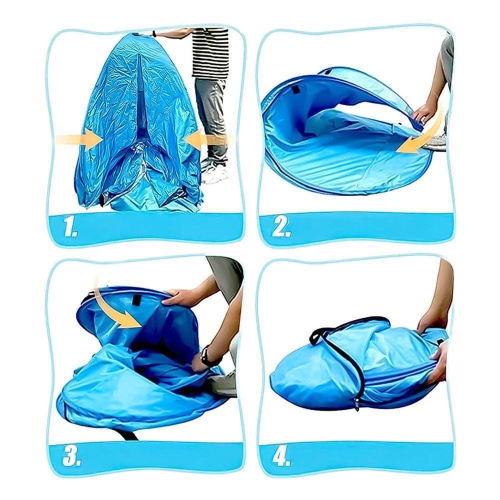 Barraca De Camping Praia Uv Leve Com Ventilação Lateral 2 Adultos - 3