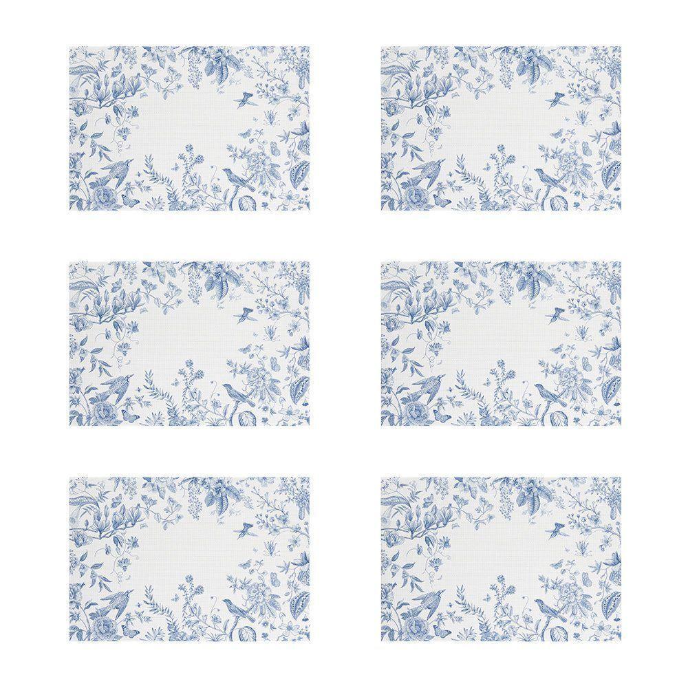 Jogo Americano Copa E Cia 6 Peças Trama Loom Birds - 1