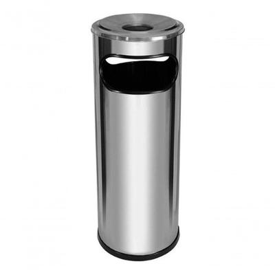 Lixeira Cinzeiro Em Aço Inox Aro Em Aluminio 30 Litros