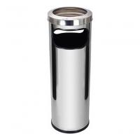 Cinzeiro Lixeira Em Aço Inox Com Aro Em Inox 30l - 1