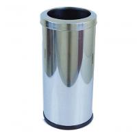 Cinzeiro Lixeira Em Aço Inox Com Aro Inox 22l - 1