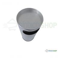 Cinzeiro Lixeira 30 Litros Em Aço Inox 70 X 24 Cm Com Aro - 4
