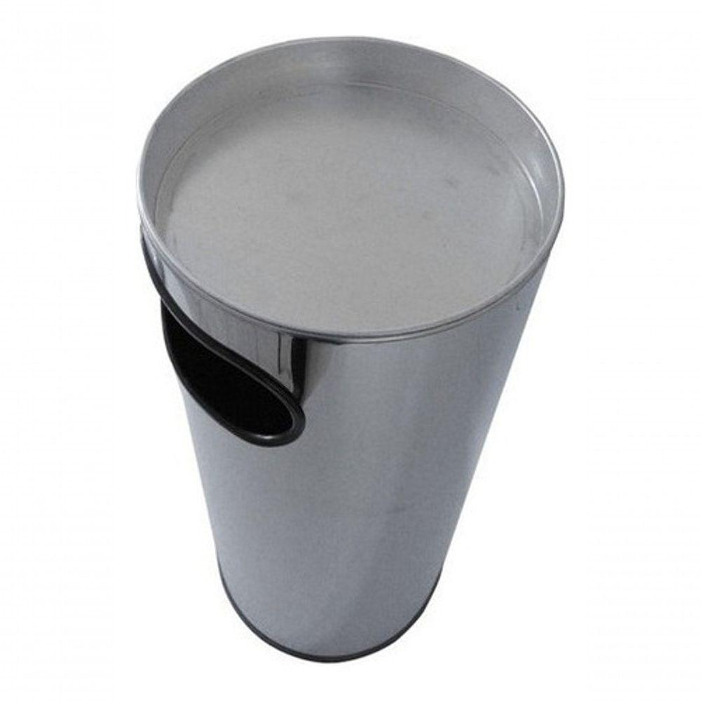 Cinzeiro Lixeira Em Aço Inox Com Aro Em Inox 50 L - 4