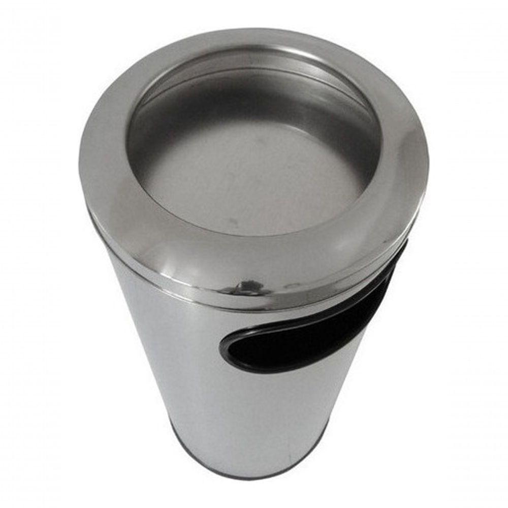 Cinzeiro Lixeira Em Aço Inox Com Aro Em Inox 50 L - 6
