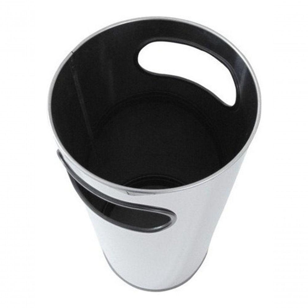 Cinzeiro Lixeira Em Aço Inox Com Aro Em Inox 50 L - 9