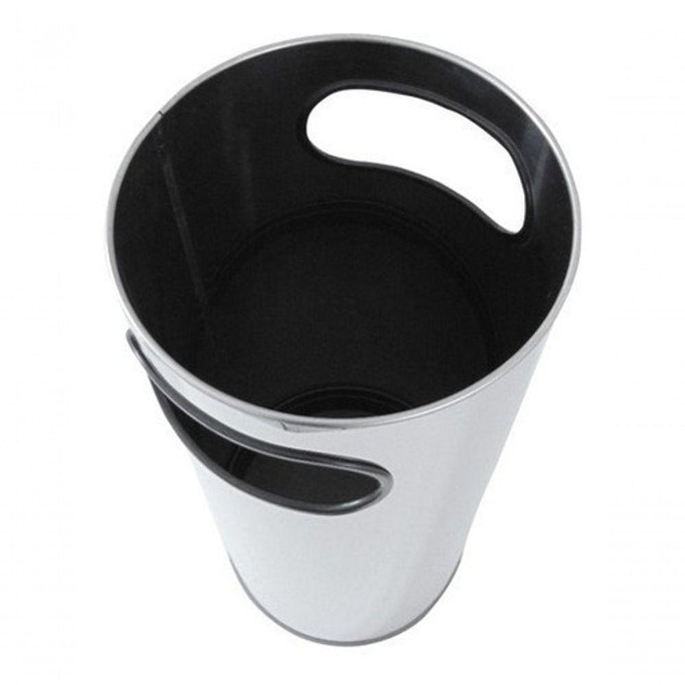 Cinzeiro Lixeira Em Aço Inox Com Aro Em Inox 50 L - 9