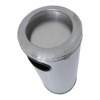 Cinzeiro Lixeira Em Aço Inox Com Aro Em Inox 50 L - 6