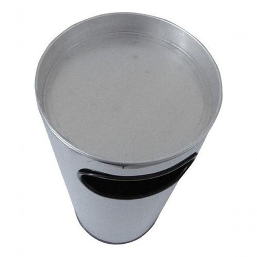 Cinzeiro Lixeira Em Aço Inox Com Aro Em Inox 50 L - 6