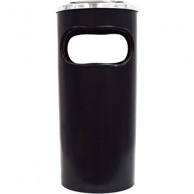 Cinzeiro Lixeira Em Plástico Com Aro Em Alumínio C6