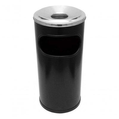 Cinzeiro Lixeira Plástico Com Aro Em Aluminio 22l