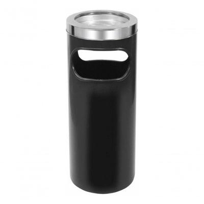 Cinzeiro Lixeira Em Pintura Epóxi Com Aro Em Inox 22l