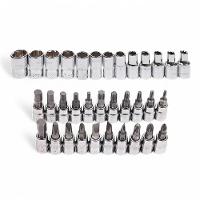 Maleta De Ferramentas 46 Peças Com Jogo De Soquetes Bits E Chave Catraca Multiuso