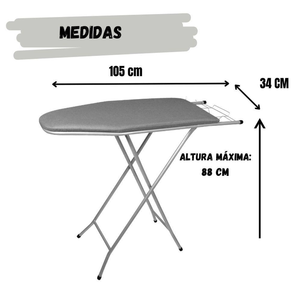 Mesa Tábua De Passar Roupas Em Aço Tecido Termico Reforçada - 2