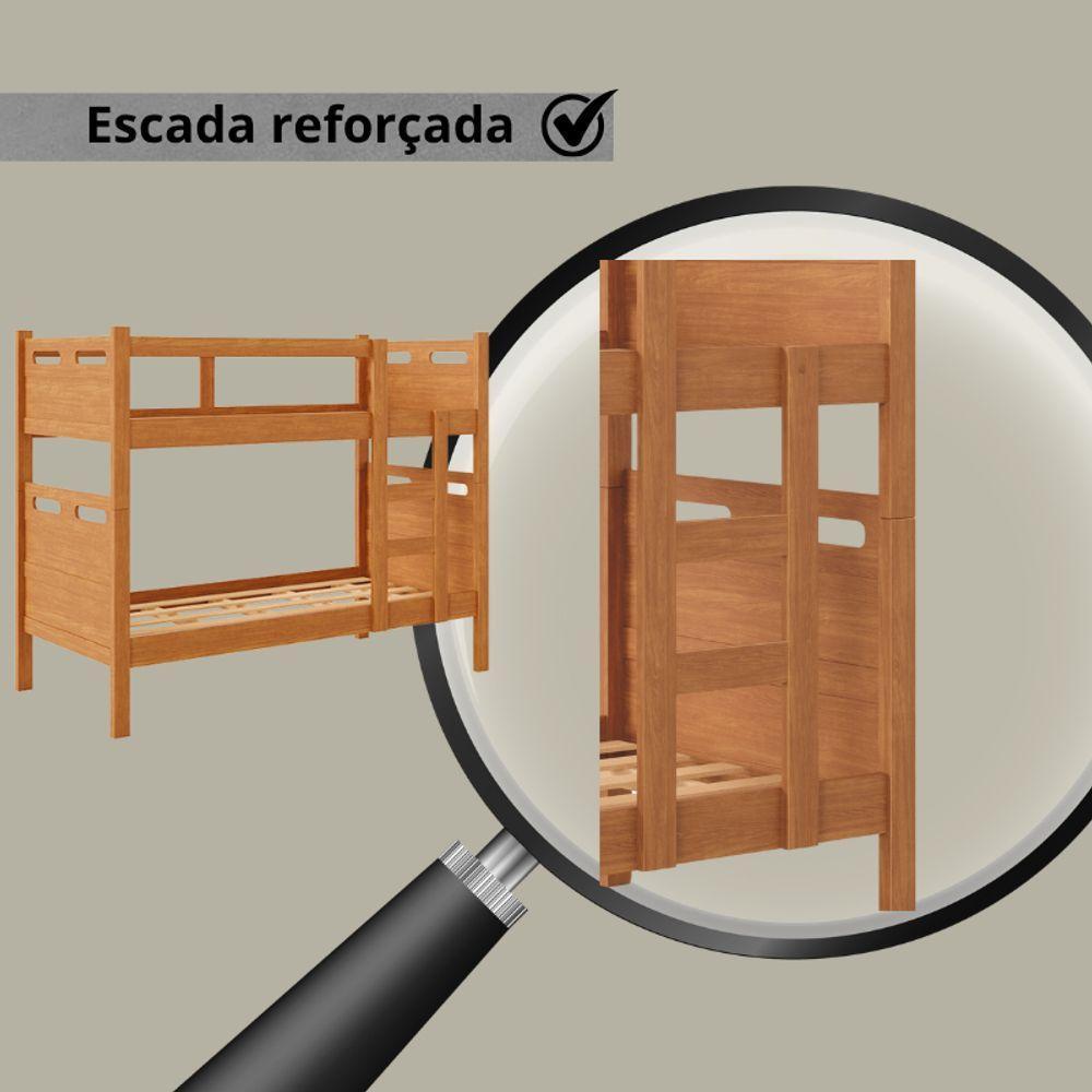 Beliche Com 2 Colchões D33 Premium – Conforto E Segurança Nature - 4