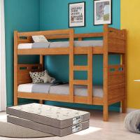 Beliche Com 2 Colchões D33 Premium – Conforto E Segurança Nature - 1