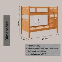 Beliche Solteiro Reforçada + 2 Colchões D33 14 Cm Premium Nature - 2