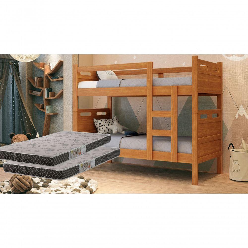 Beliche Jaspe Com 2 Colchões - Conforto E Estrutura Reforçada Nature - 1