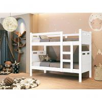 Beliche Seguro - Suporta 100kg/cama Com 2 Colchões D20 Branco - 2