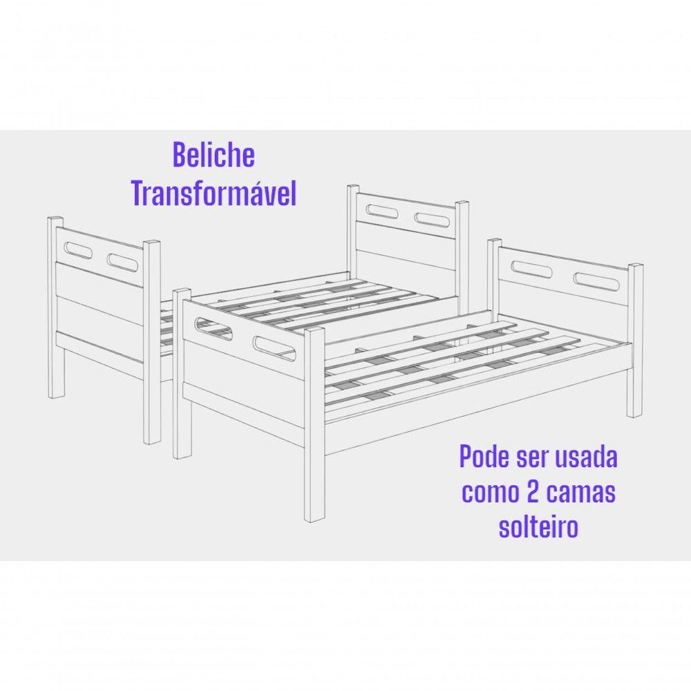Beliche Ou Duas Camas Solteiro C 2 Colchões - 5