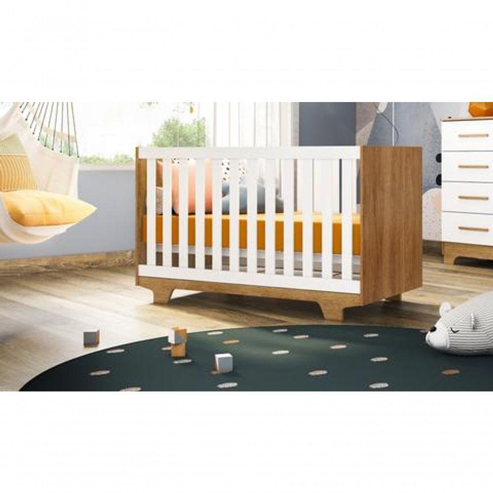 Berço Que Vira Cama Com Colchão - Life - Mobibaby - 1