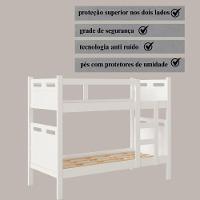 Beliche Com 2 Colchões D33 Premium – Conforto E Segurança Branco - 3