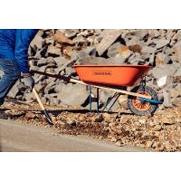 Carrinho De Mão Tramontina Caçamba Extrafunda Metálica Laranja 80 L Braço Madeira Pneu Maciço Tramontina - 2