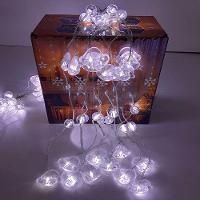 Pisca Cortina Toucas De Natal 80 Lâmpadas Leds 3x1m 110-220v Branco - 5