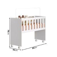 Mini Berço Mobigu 5 Em 1 Com Colchão E Suporte Mosquiteiro