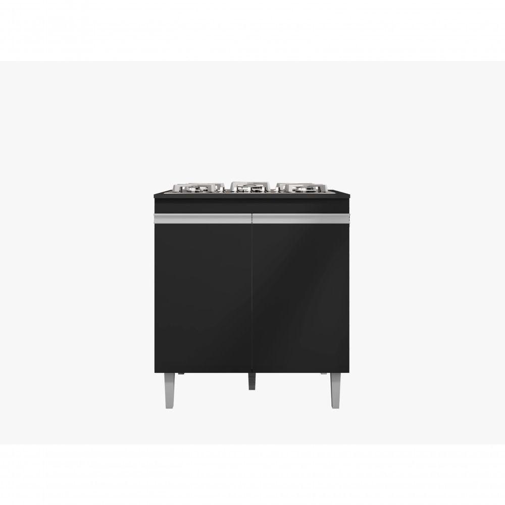 Balcão Armário Cooktop Andréia 79cm 4 Ou 5 Bocas 2 Portas - 3