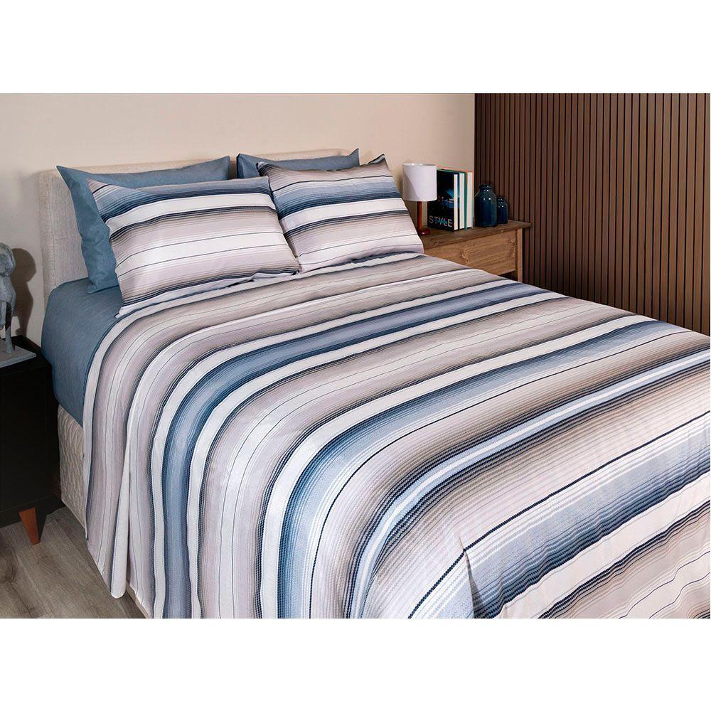 Jogo De Cama Duplo Casal 4 Peças 140 Fios 250x220cm Augusto Realce Premium - Sultan - 2