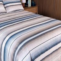 Jogo De Cama Duplo Casal 4 Peças 140 Fios 250x220cm Augusto Realce Premium - Sultan